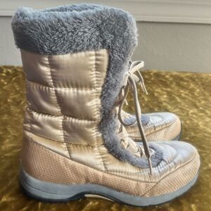 LANDS` END WOMEN`S BOOTS 8B GRAY BRONZE